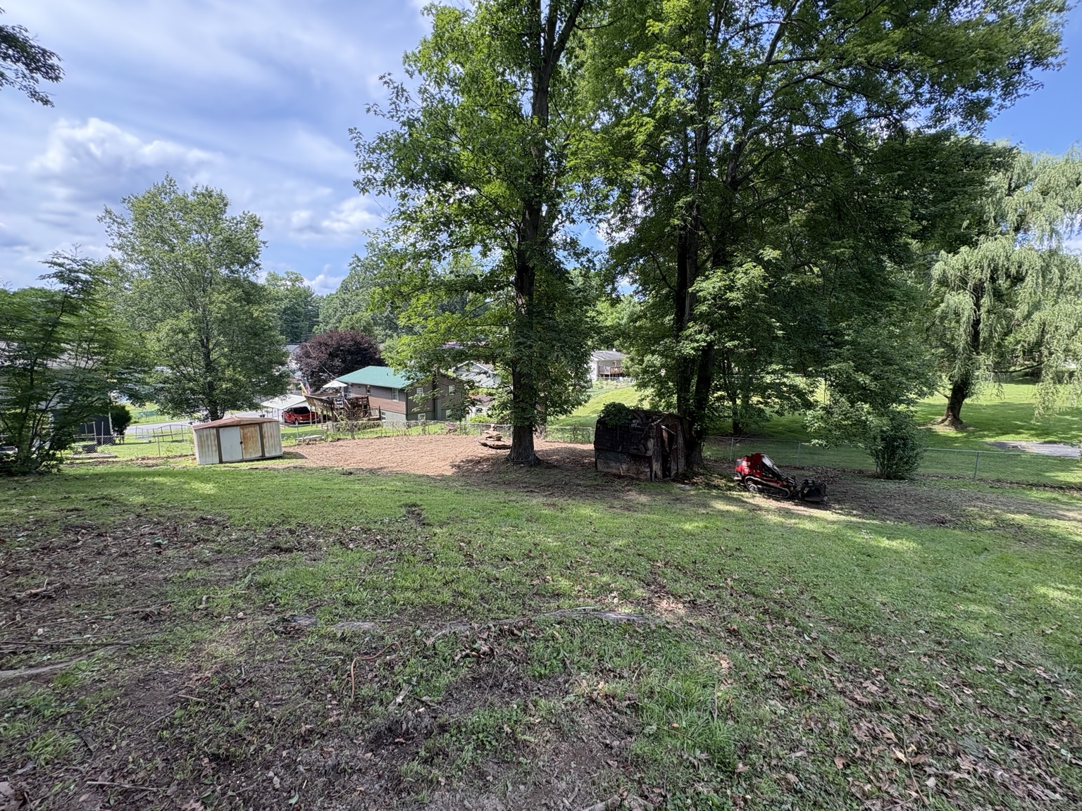 Property after brush clearing